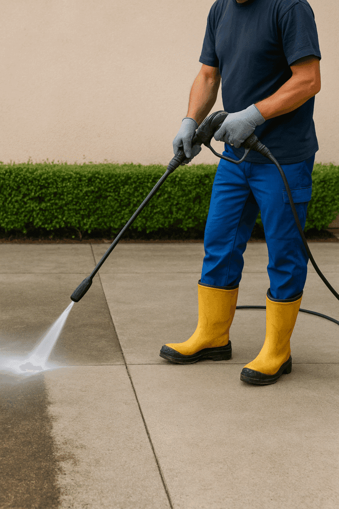 Concrete Cleaning for Driveways, Sidewalks, and Patios